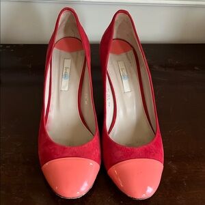 Boden Patent and Suede Florence Court Heels 42